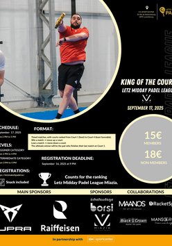 Cartel del torneo